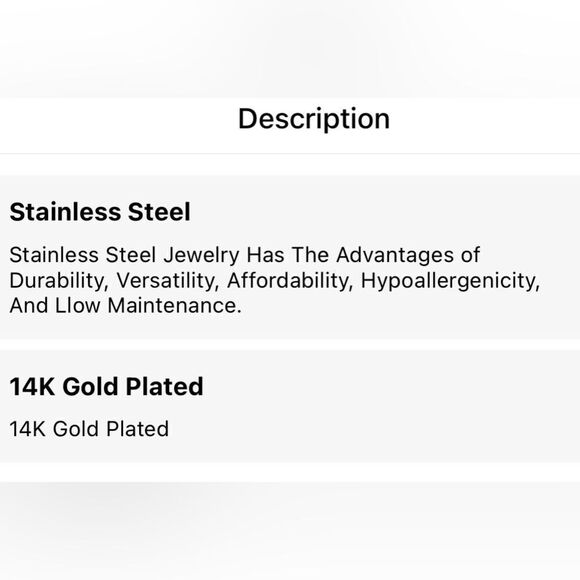 14K Gold Plated Stainless Steel Initial Necklaces “F” Four Leaf Clover Necklace - Picture 8 of 11